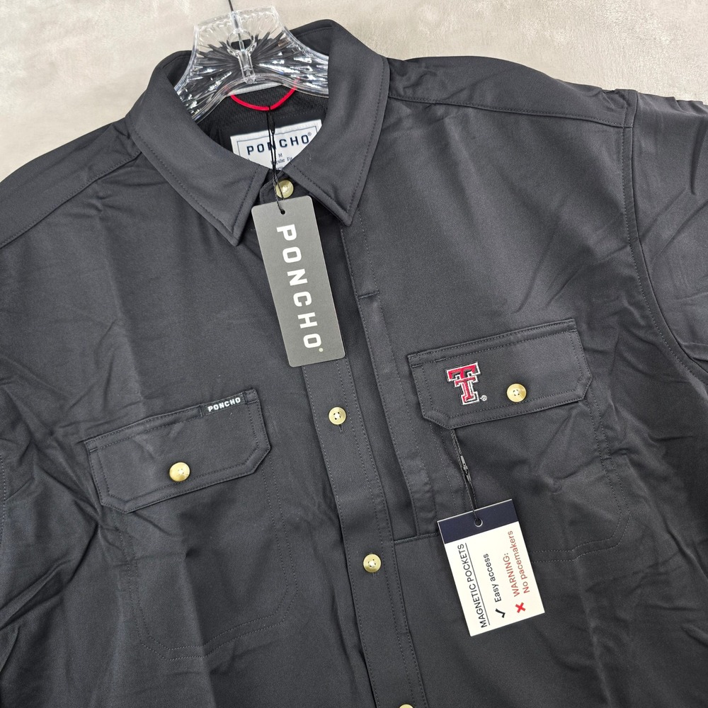Poncho The Tortilla Shirt Mens Medium Black Texas Tech Red Raiders Football